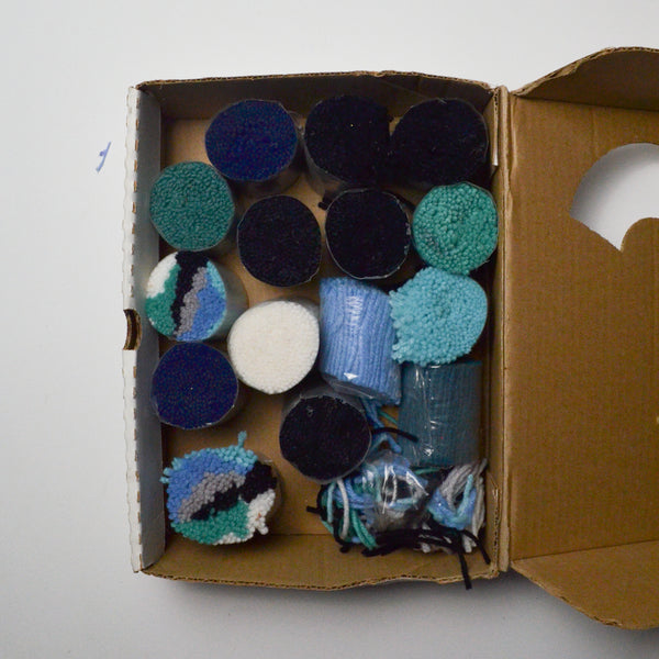 Green, Blue + Black Latch Hook Yarn Bundle – Make & Mend